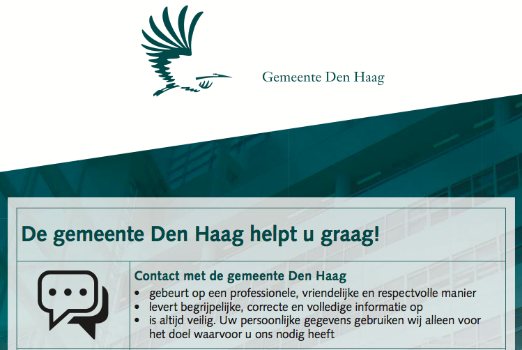 De gemeente Den Haag helpt u graag!