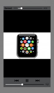 Still uit in-app video over Apple Watch